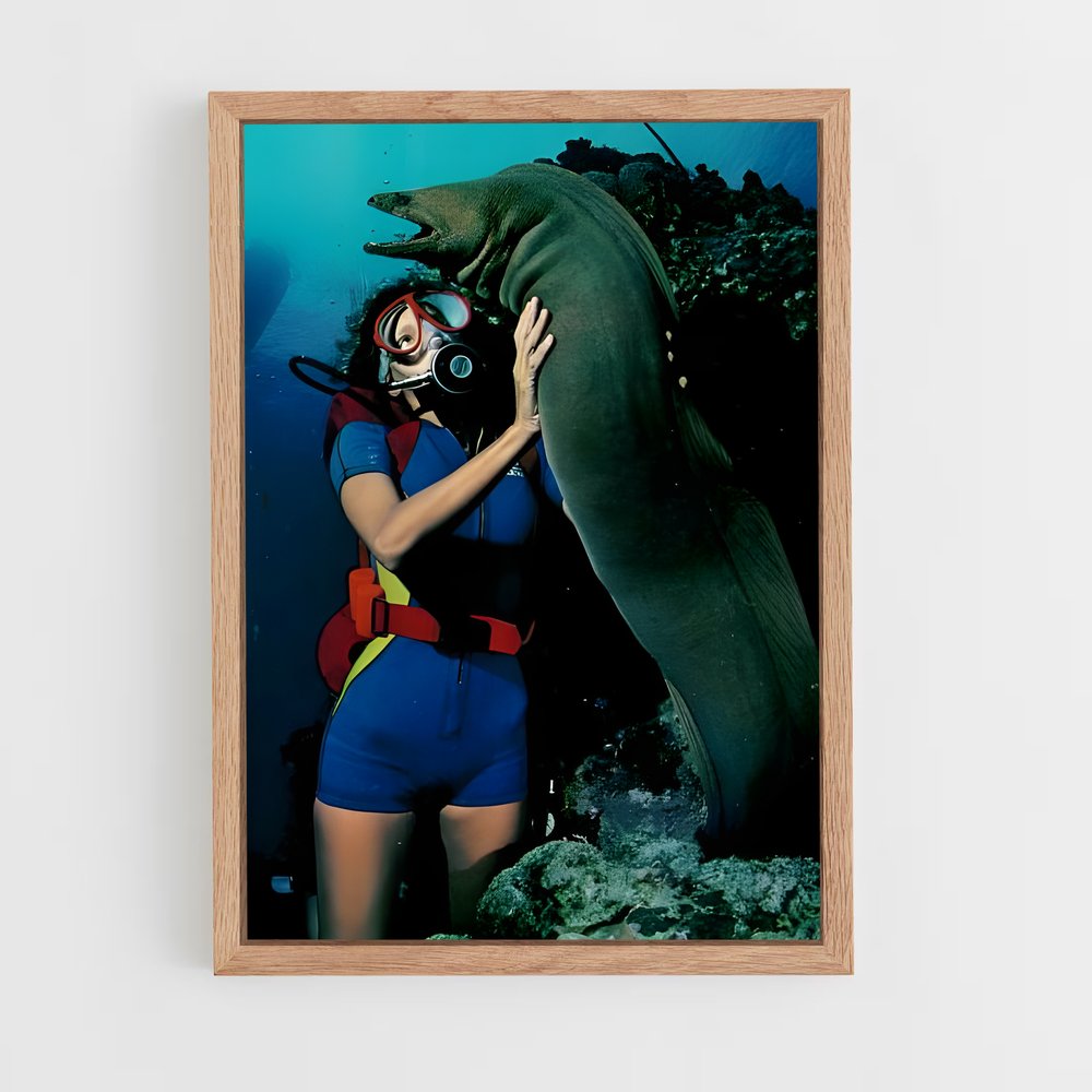 Poster Étreinte des Profondeurs – affiche Plongeon depuis une plateforme (vue 4)